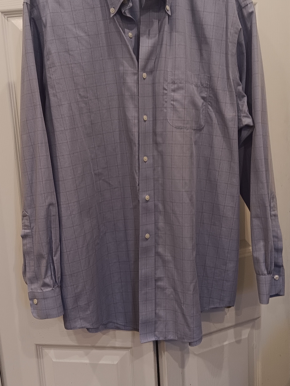 Brooks Brothers Madison Blue With Red Checks Design Mens Shirt Size 16.5/33